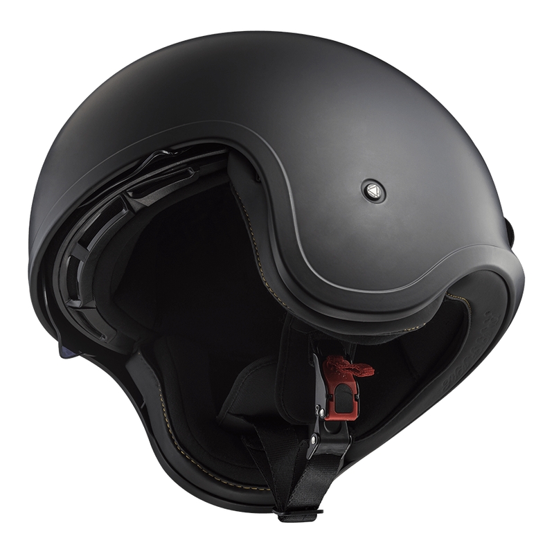 Casco de moto abierto LS2 OF599 Spitfire II Solid negro mate - II. calidad