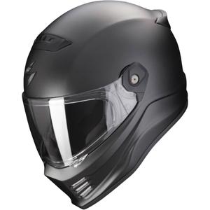 Casco integral de motocicleta SCORPION COVERT FX negro perla mate - II. calidad