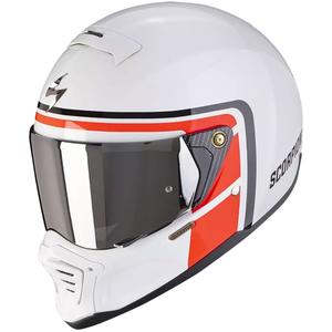 Casco de moto Scorpion EXO-HX1 NOSTALGIA blanco-rojo-negro - II. calidad