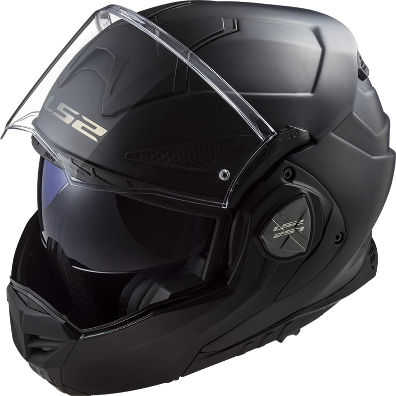 Casco de moto abatible LS2 FF901 Advant X Negro sólido mate - II. calidad