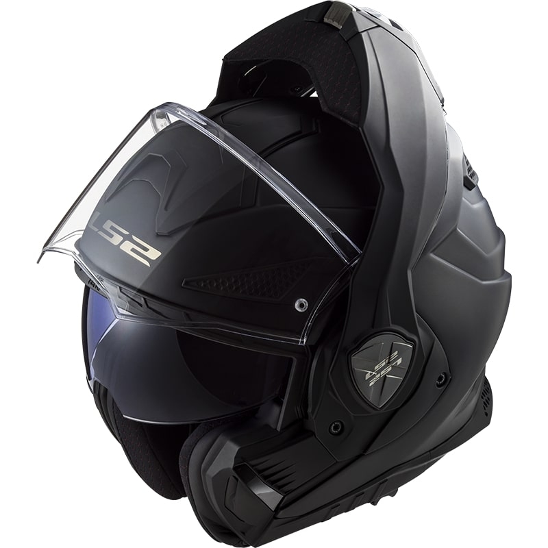 Casco de moto abatible LS2 FF901 Advant X Negro sólido mate - II. calidad