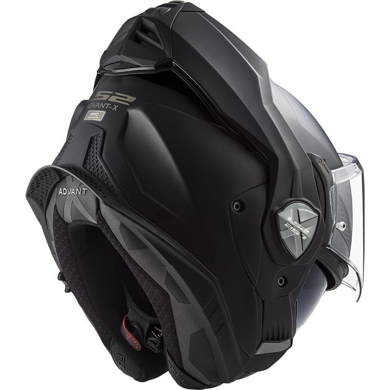 Casco de moto abatible LS2 FF901 Advant X Negro sólido mate - II. calidad