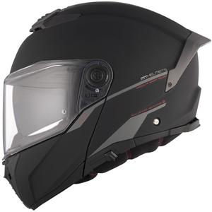 Casco de moto abatible MT ATOM 2 SV SOLID A1 negro mate - II. calidad