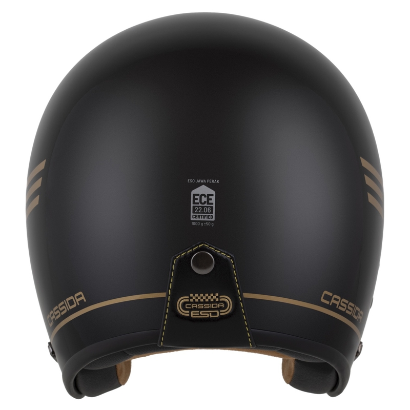 Casco abierto Cassida Eso Jawa Pérák negro perla-oro - II. calidad