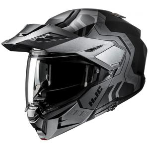 Casco de moto abatible HJC i80 Velly MC5SF negro-gris - II. calidad