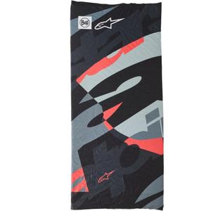 Calentador de cuello Alpinestars BUFF Mogress camuflaje negro-rojo flúor-gris