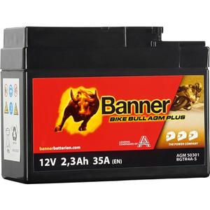 Batería AGM Banner Bike Bull AGM PLUS AGM PLUS 503 01 / BGTR4A-S - GTR4A-S