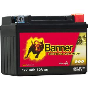 Batería AGM Banner Bike Bull AGM PLUS 504 11 / BGB4L-B - GB4L-B