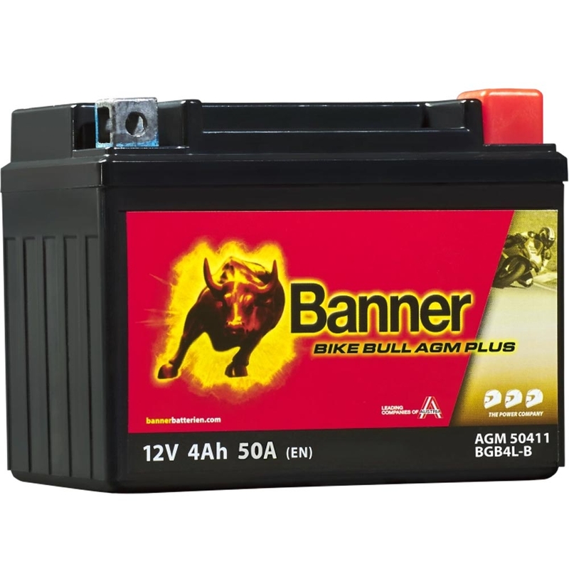 Batería AGM Banner Bike Bull AGM PLUS 504 11 / BGB4L-B - GB4L-B
