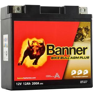 Batería AGM Banner Bike Bull AGM PLUS AGM PLUS 512 21 / BGT14B-4 - GT14B-4