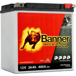 Batería AGM Banner Bike Bull AGM PROfessional AGM PRO 530 01 / BETX30L - ETX30L