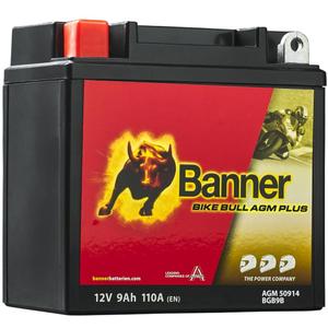 Batería AGM Banner Bike Bull AGM PLUS AGM PLUS 509 14 / BGB9B - GB9B