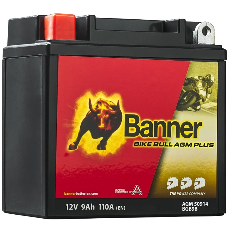 Batería AGM Banner Bike Bull AGM PLUS AGM PLUS 509 14 / BGB9B - GB9B