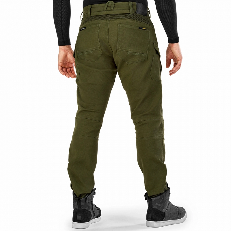 Pantalones de moto Shima Giro 3.0 Extended en color caqui