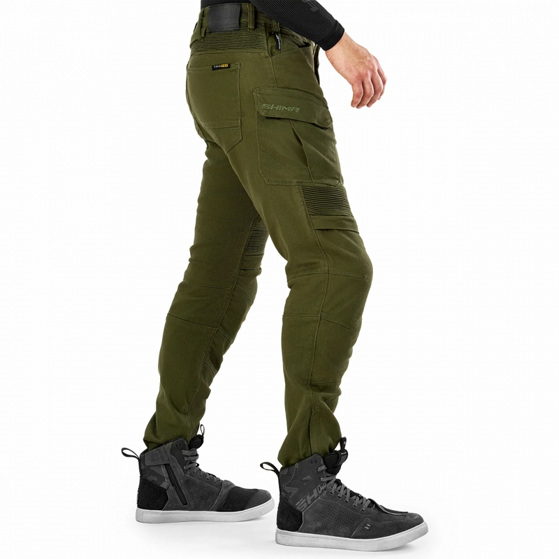 Pantalones de moto Shima Giro 3.0 Extended en color caqui