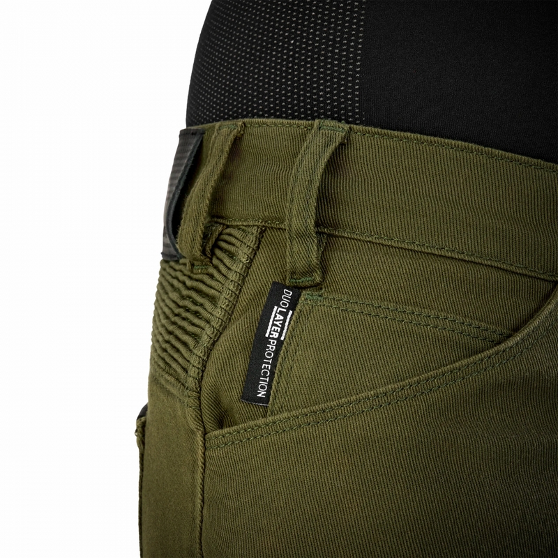 Pantalones de moto Shima Giro 3.0 Extended en color caqui