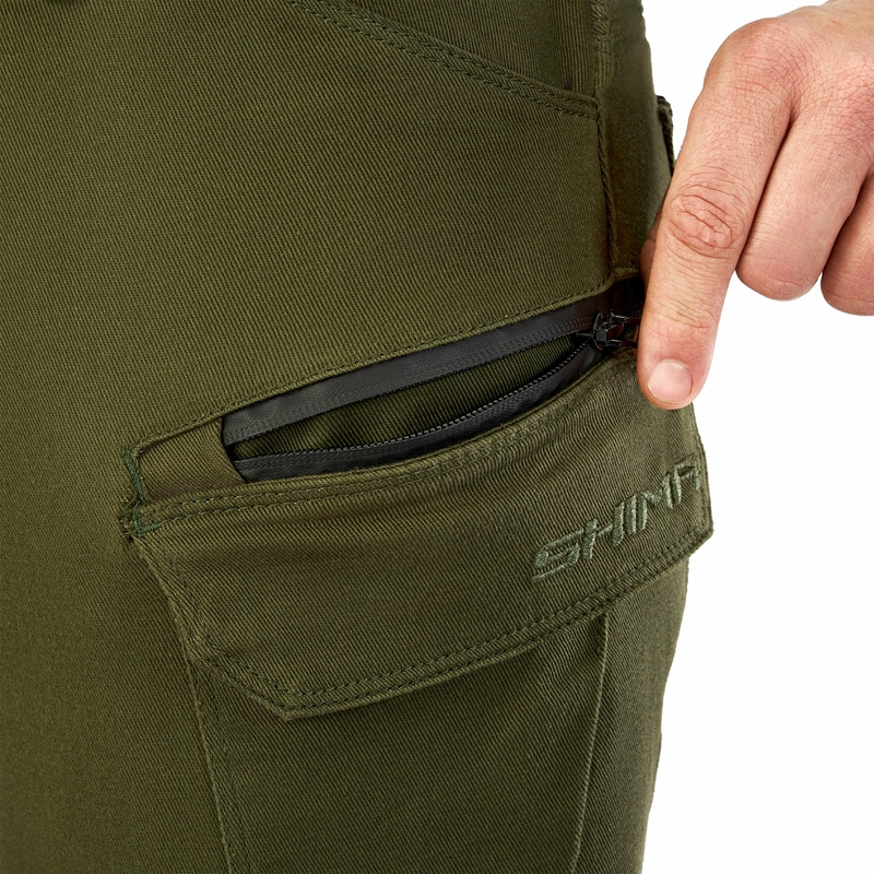 Pantalones de moto Shima Giro 3.0 Extended en color caqui