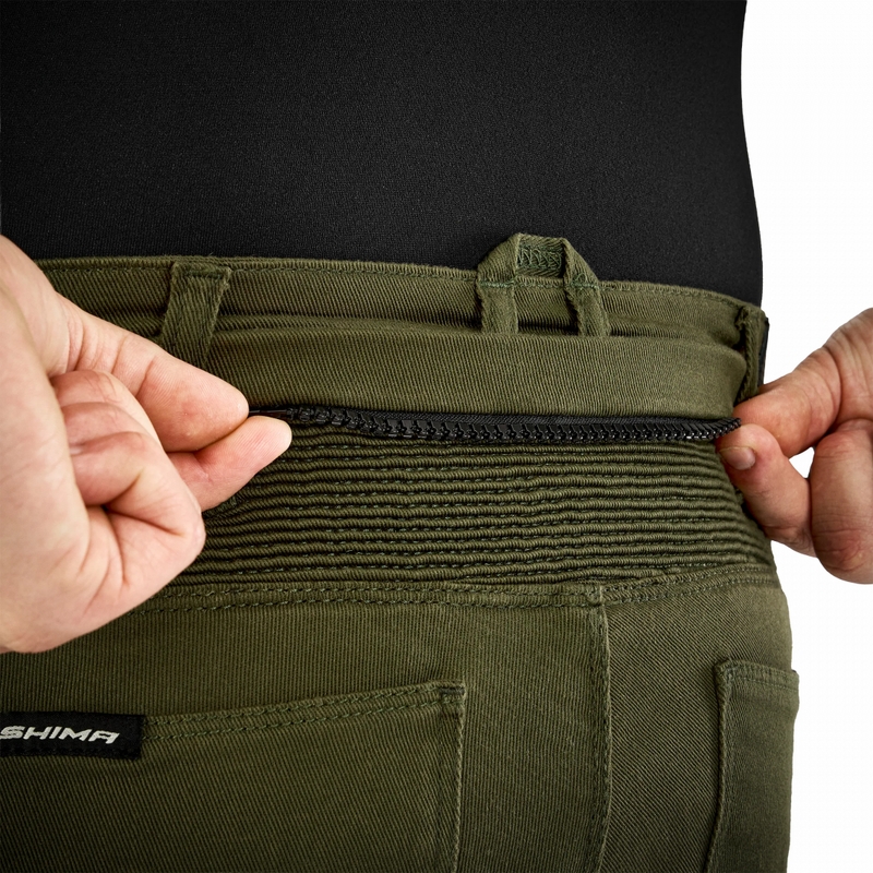 Pantalones de moto Shima Giro 3.0 Extended en color caqui