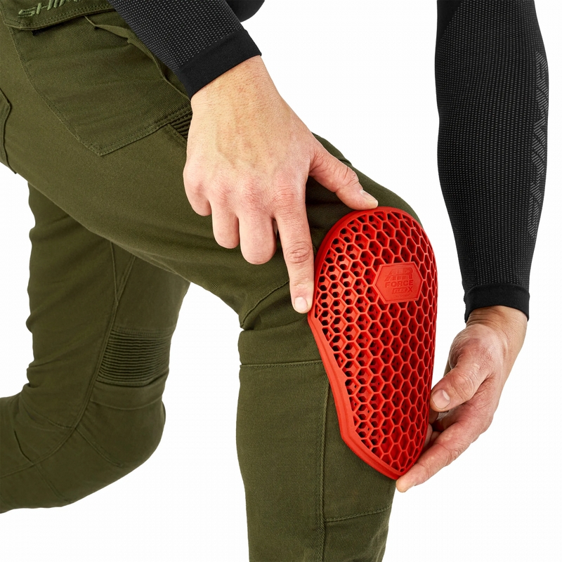 Pantalones de moto Shima Giro 3.0 Extended en color caqui