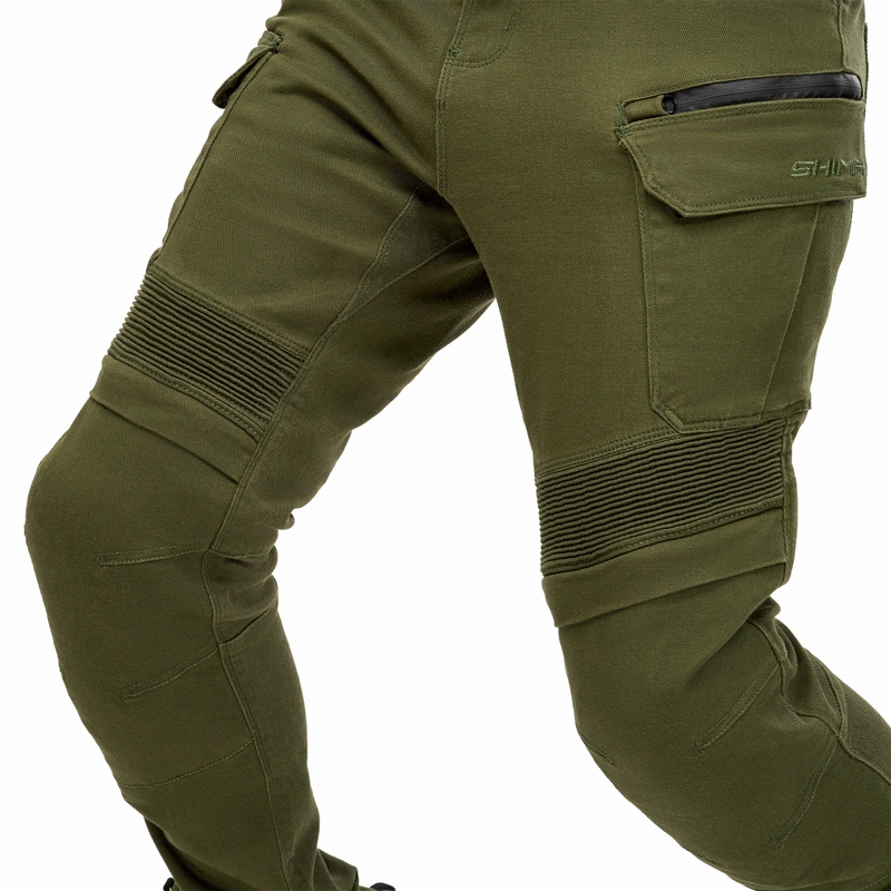 Pantalones de moto Shima Giro 3.0 Extended en color caqui