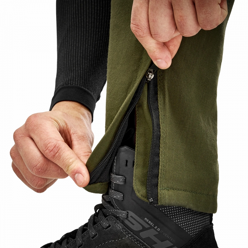 Pantalones de moto Shima Giro 3.0 Extended en color caqui
