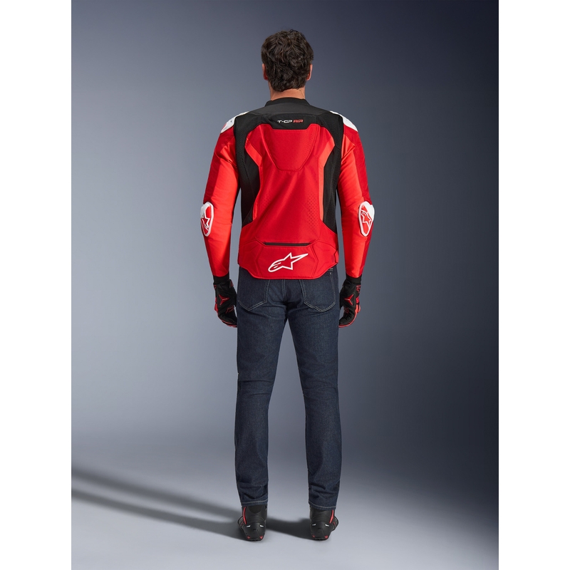 Chaqueta de moto Alpinestars T-GP Air rojo-rojo flúor-blanco-negro
