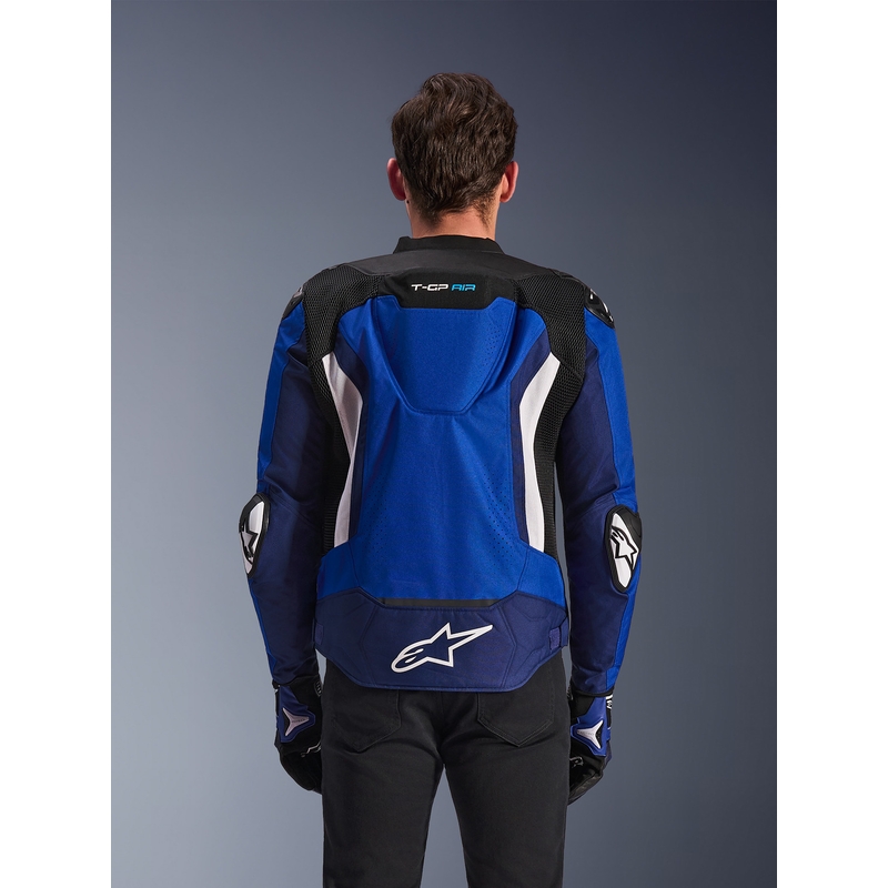 Chaqueta de moto Alpinestars T-GP Air azul-blanco-negro