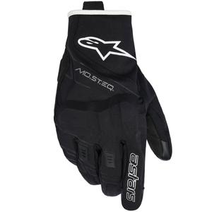 Guantes de moto impermeables Alpinestars MOBLAST, color negro-blanco roto.