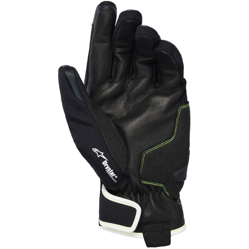 Guantes de moto impermeables Alpinestars MOBLAST gris-negro-amarillo flúor-blanco