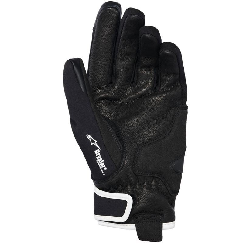 Guantes de moto Alpinestars STELLA MOBLAST WATERPROOF para mujer, color negro-blanco roto.