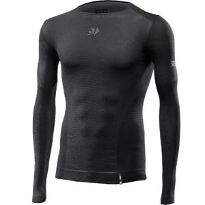 Camiseta funcional de manga larga SIXS BT TS2L V2, color negro-gris oscuro.