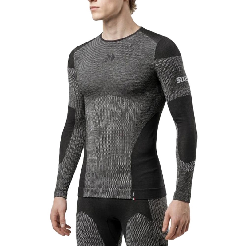 Camiseta funcional de manga larga SIXS BT TS2L V2 negro carbono