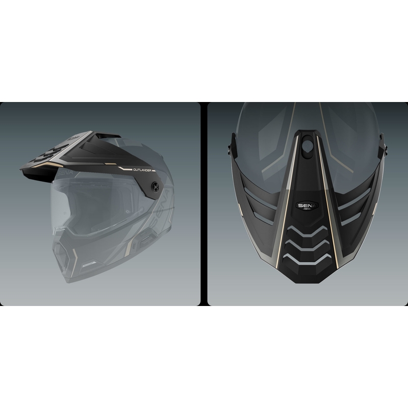 Casco Outlander Mesh con auriculares, SENA (Negro Mate)