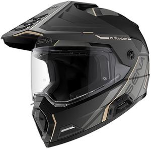 Casco Outlander Mesh con auriculares, SENA (Negro Mate)