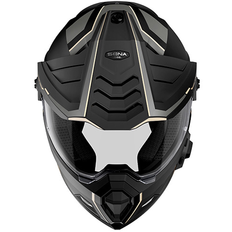 Casco Outlander Mesh con auriculares, SENA (Negro Mate)