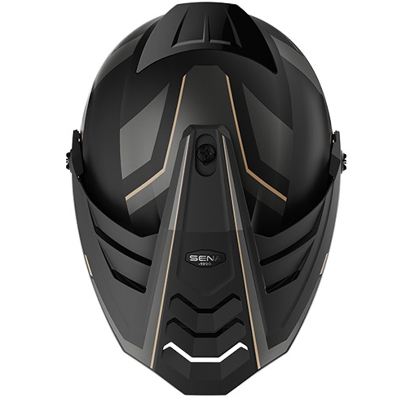 Casco Outlander Mesh con auriculares, SENA (Negro Mate)