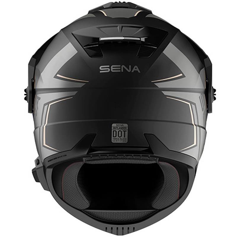Casco Outlander Mesh con auriculares, SENA (Negro Mate)