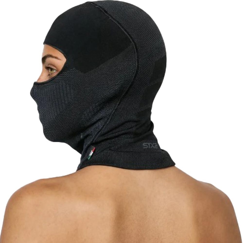 Capucha para casco SIXS BT DBXL V2, color negro-gris oscuro