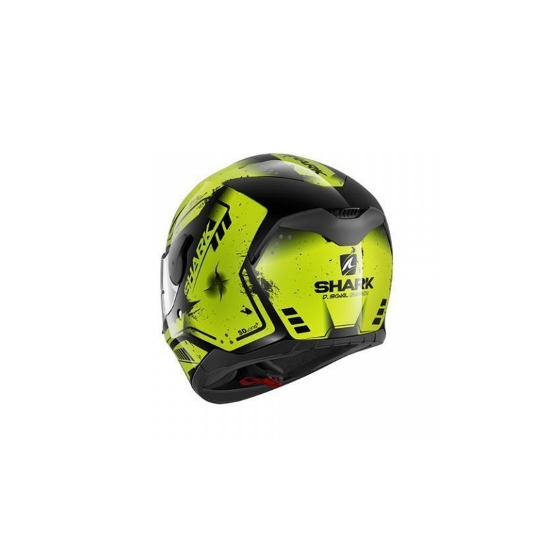 Integrální přilba SHARK D-SKWAL Dharkov černo-fluo žlutá