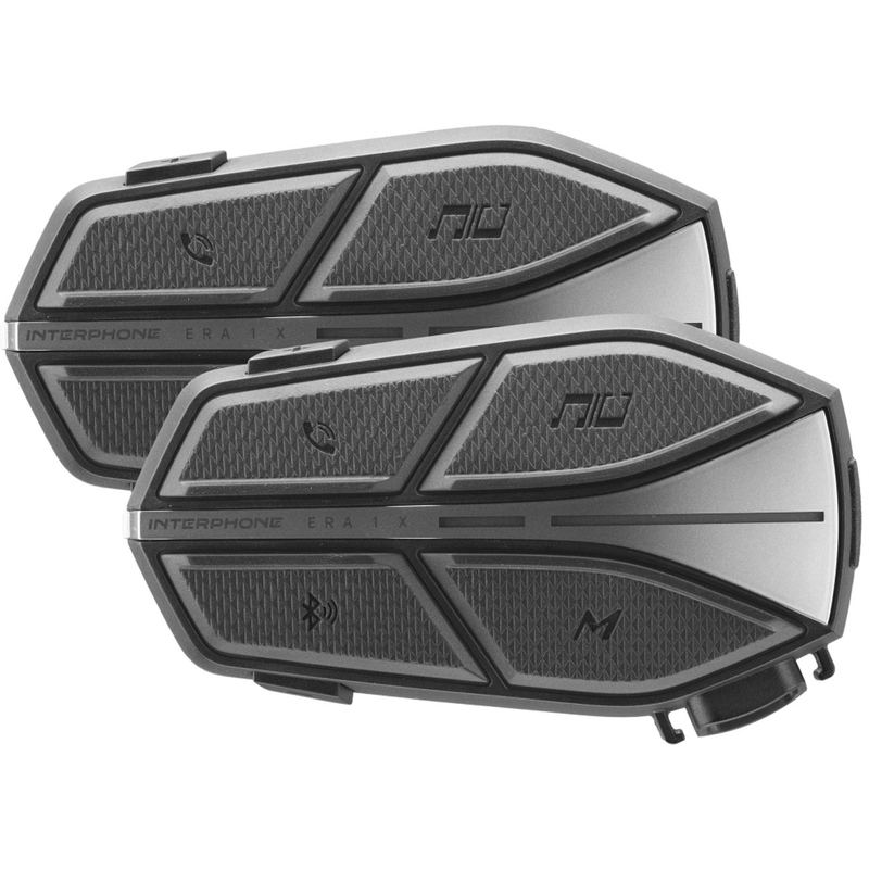 Juego de 2 intercomunicadores manos libres Bluetooth ERA 1 X