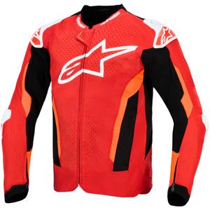 Chaqueta de moto Alpinestars T-GP Air rojo-rojo flúor-blanco-negro