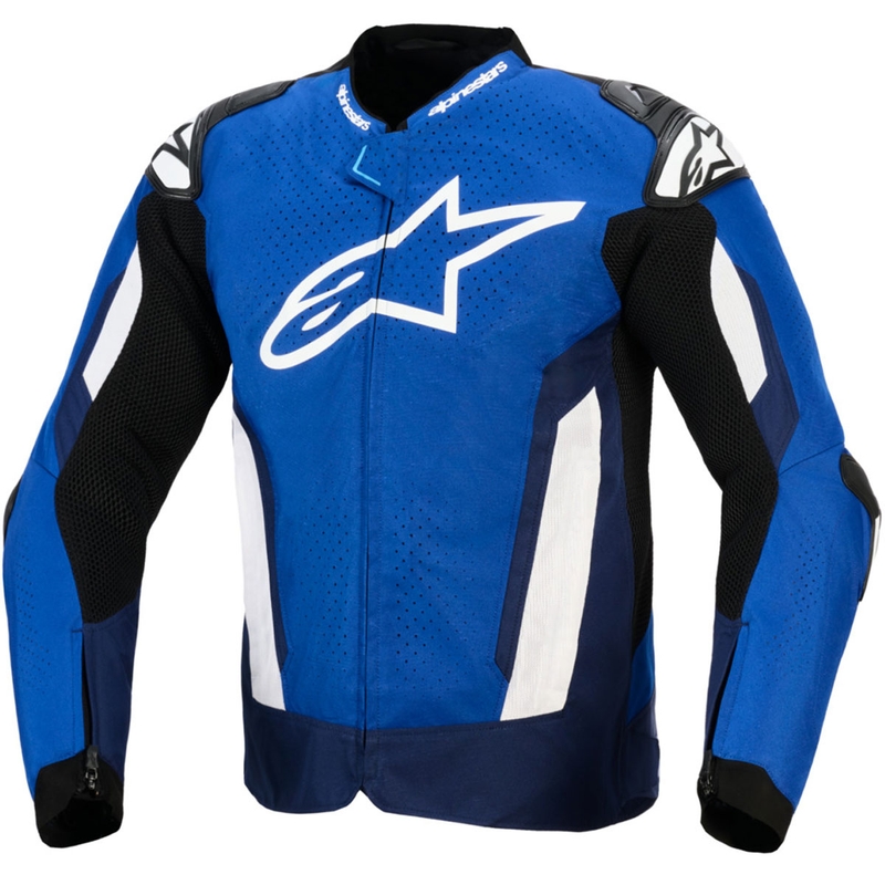 Chaqueta de moto Alpinestars T-GP Air azul-blanco-negro