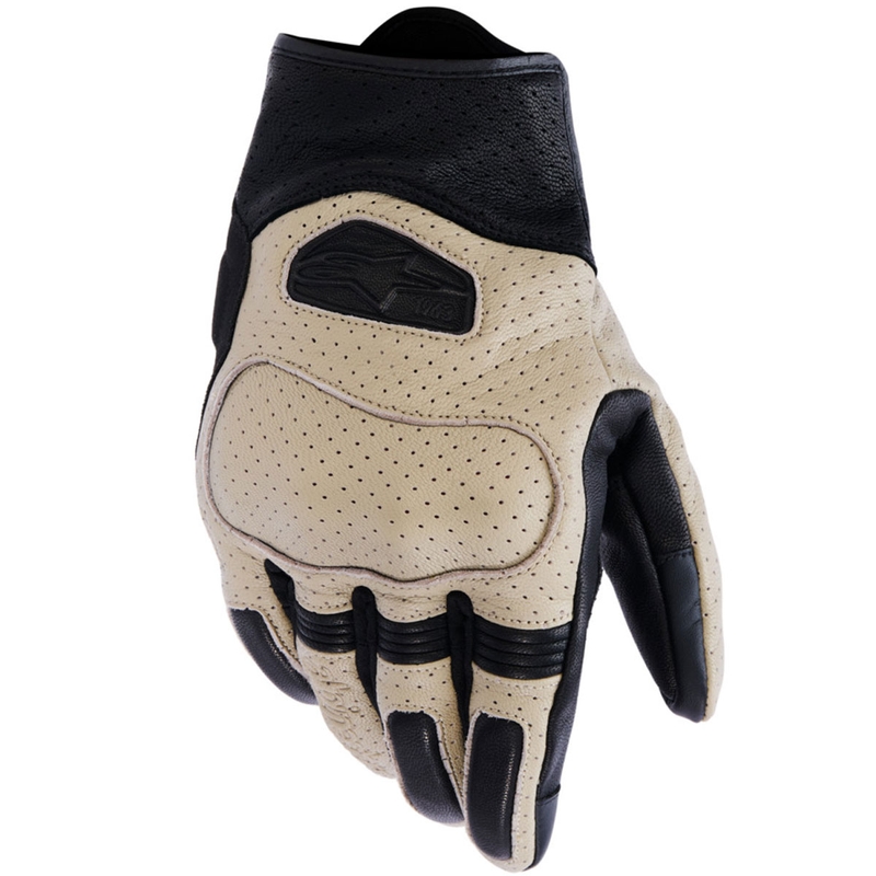 Guantes de moto Alpinestars Mustang V3 beige-negro
