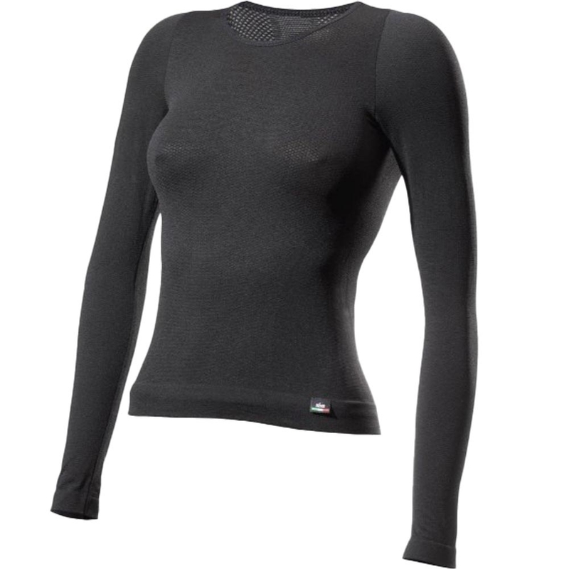 Camiseta funcional de manga larga para mujer SIXS F TS2 negra
