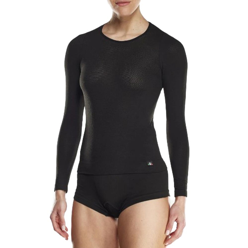 Camiseta funcional de manga larga para mujer SIXS F TS2 negra