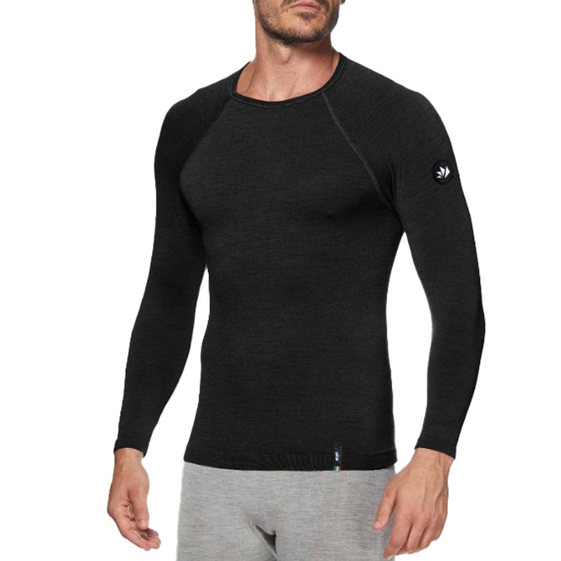 Camiseta térmica de manga larga SIXS TS2 MERINOS negra