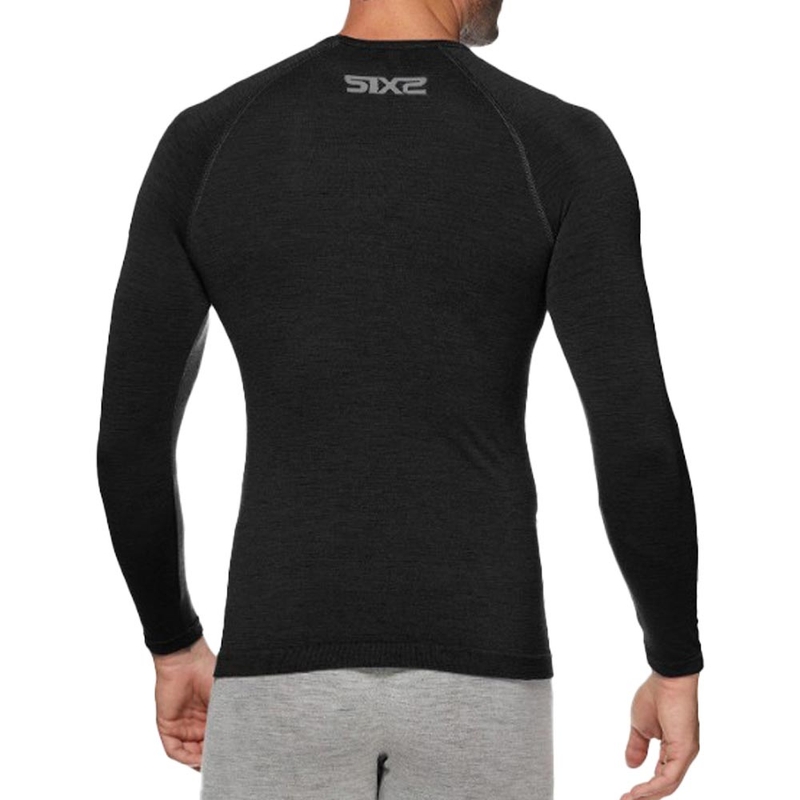Camiseta térmica de manga larga SIXS TS2 MERINOS negra
