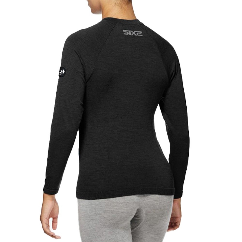 Camiseta térmica de manga larga SIXS TS2 MERINOS negra