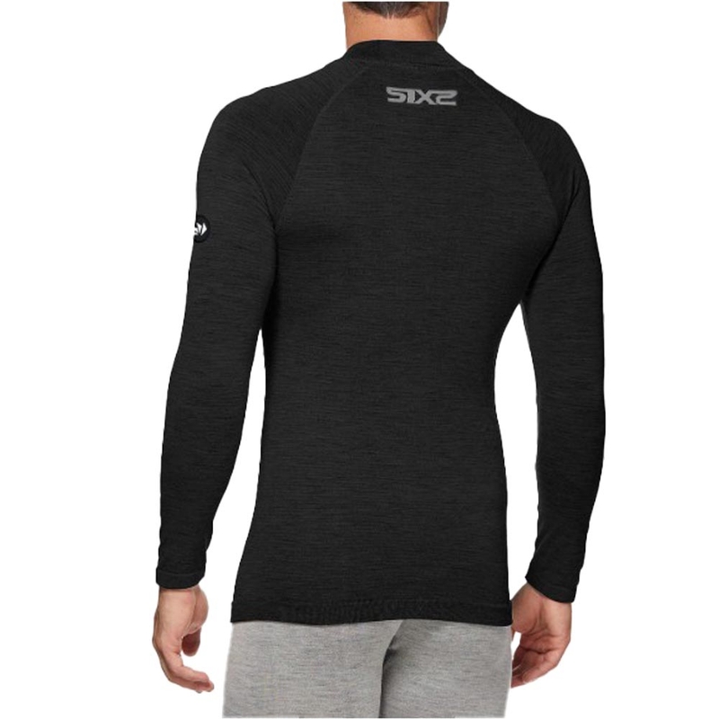 Camiseta térmica de manga larga SIXS TS3 MERINOS negra