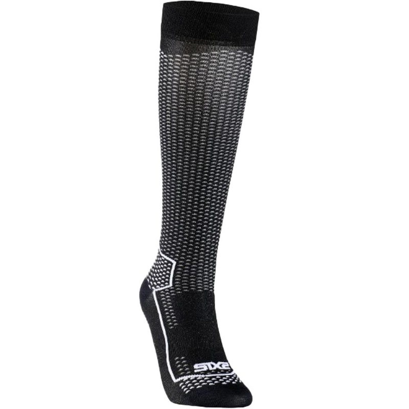 Calcetines funcionales hasta la rodilla SIXS LONG V3 negro carbono